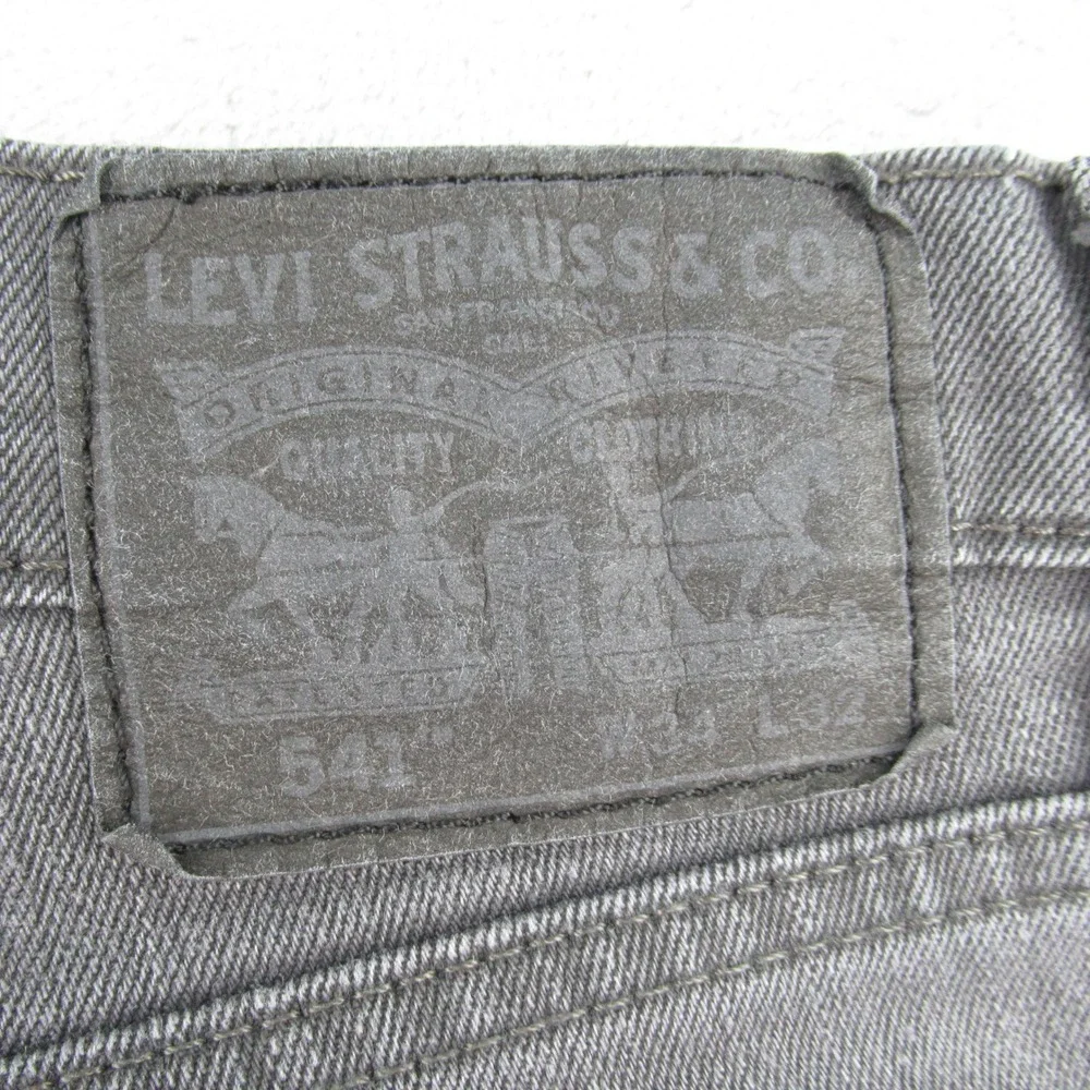 Levis 541 Mens Athletic Taper Jeans Dark Gray Charcoal 34x32 18181-0005